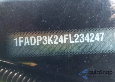 2015 Ford Focus Se из США, поврежденный, VIN 1FADP3K24FL234247